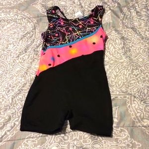 Girls leotard biketard shorts leotard size 6/6x